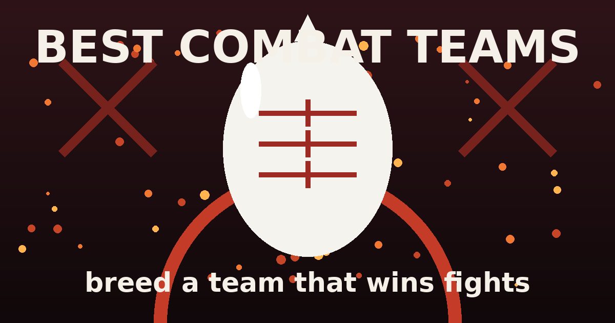Decorated egg in a dark arena with embers — breeding a strong combat team in Palworld