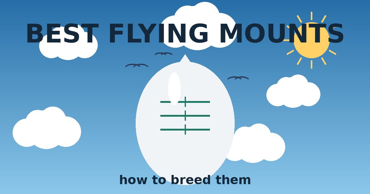 Decorated egg under a blue sky with clouds — breeding flying mounts in Palworld