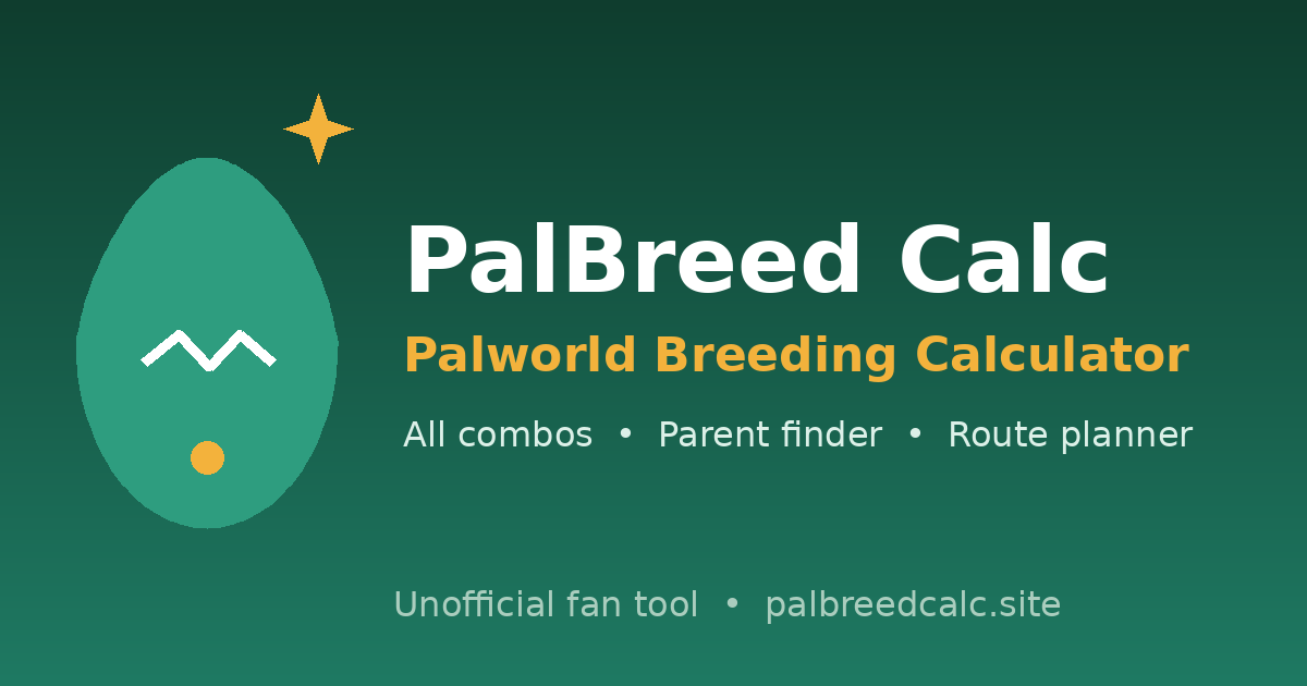 PalBreed Calc